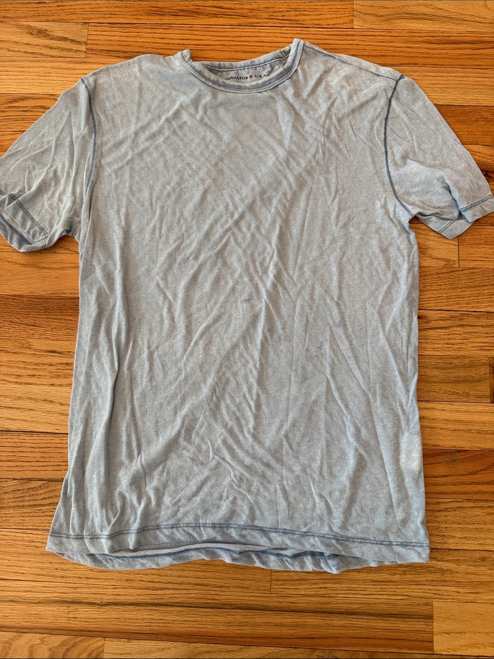 John Varvatos Pale Blue Short Sleeve Crew Tee